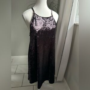 Wishlist Velvet Mini Dress - Purple